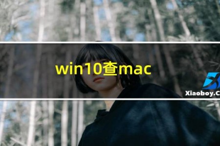 win10查mac